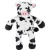 Frisco Cow Plush With Inside Rope Squeaky Dog Toy
