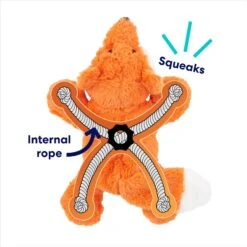 Frisco Fox Plush With Inside Rope Squeaky Dog Toy 10 Frisco Fox Plush With Inside Rope Squeaky Dog Toy -Pet Toys Store 147065 PT2. AC SS1800 V1692019954