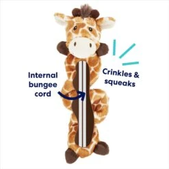 Frisco Giraffe Bungee Plush Squeaky Dog Toy -Pet Toys Store 152822 PT2. AC SS1800 V1686579683