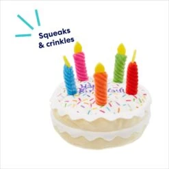Frisco Birthday Cake Plush Squeaky Dog Toy -Pet Toys Store 162839 PT2. AC SS1800 V1695670718