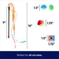 Frisco Plush, Teaser & Ball Variety Pack Cat Toy With Catnip -Pet Toys Store 169686 PT2. AC SS1800 V1691783915