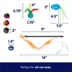 Frisco Plush, Teaser, Ball & Tunnel Variety Pack Cat Toy With Catnip 10 Frisco Plush, Teaser, Ball & Tunnel Variety Pack Cat Toy With Catnip -Pet Toys Store 169688 PT2. AC SS1800 V1692190912