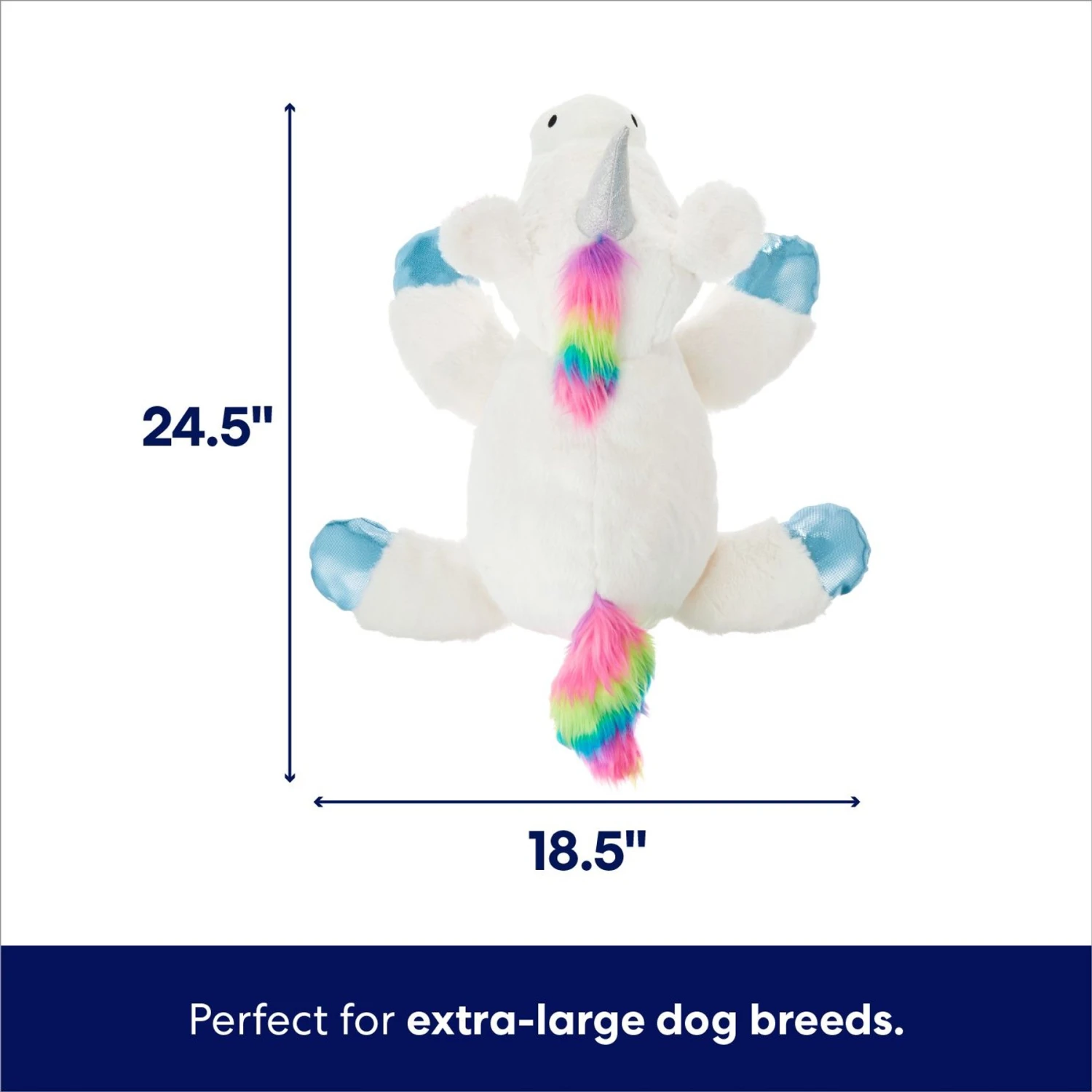 Frisco Unicorn Plush Squeaky Dog Toy 4 Frisco Unicorn Plush Squeaky Dog Toy - Image 2