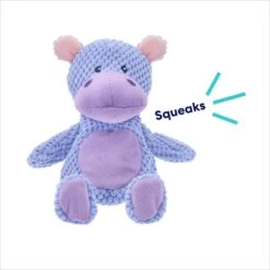 Frisco Hippo Textured Plush Squeaky Dog Toy -Pet Toys Store 174697 PT2. AC SS1800 V1695659158