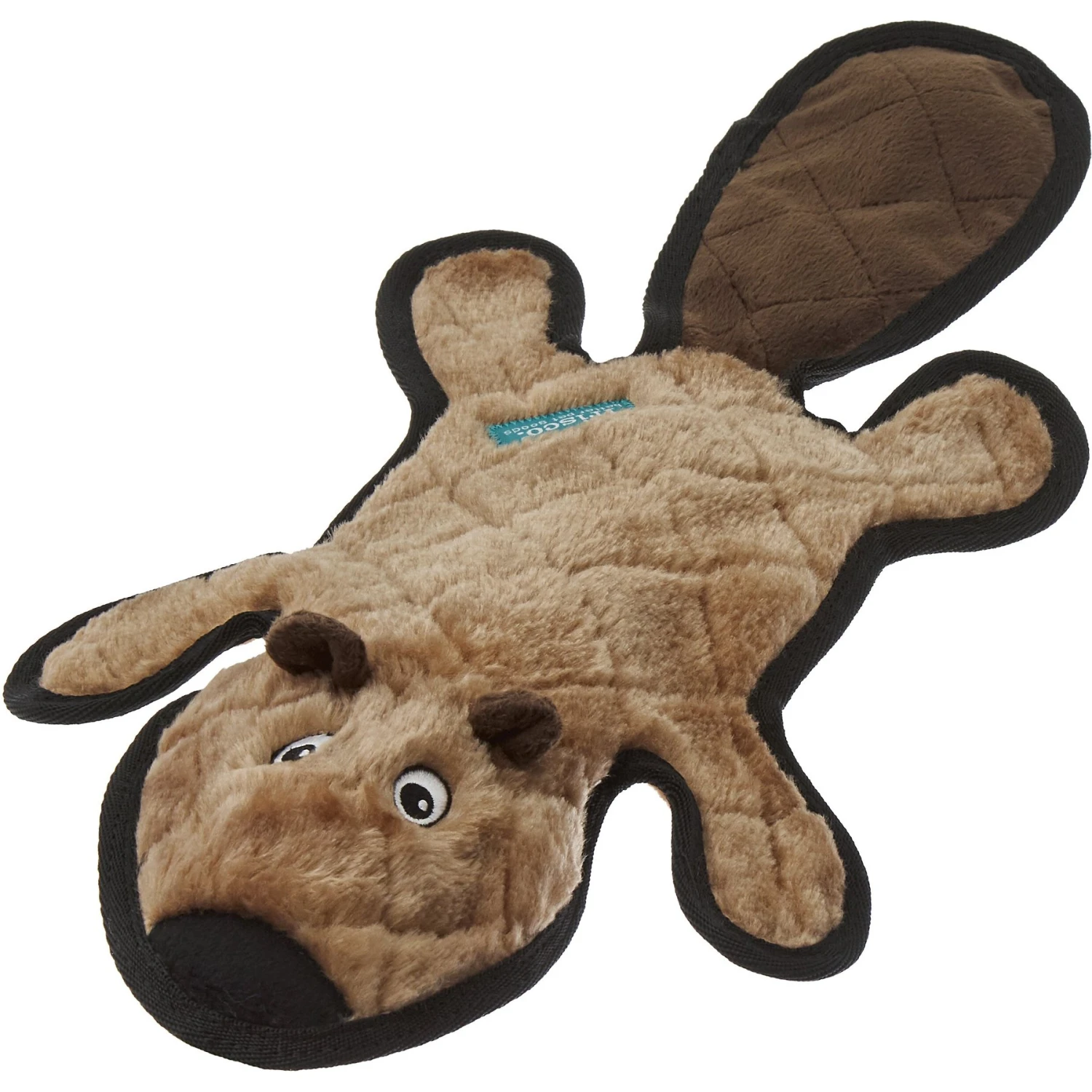 Frisco Beaver Stuffing-Free Flat Plush Squeaky Dog Toy 3 Frisco Beaver Stuffing-Free Flat Plush Squeaky Dog Toy