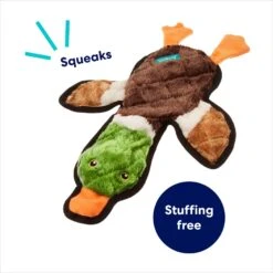 Frisco Mallard Stuffing-Free Flat Plush Squeaky Dog Toy -Pet Toys Store 174731 PT2. AC SS1800 V1686579090