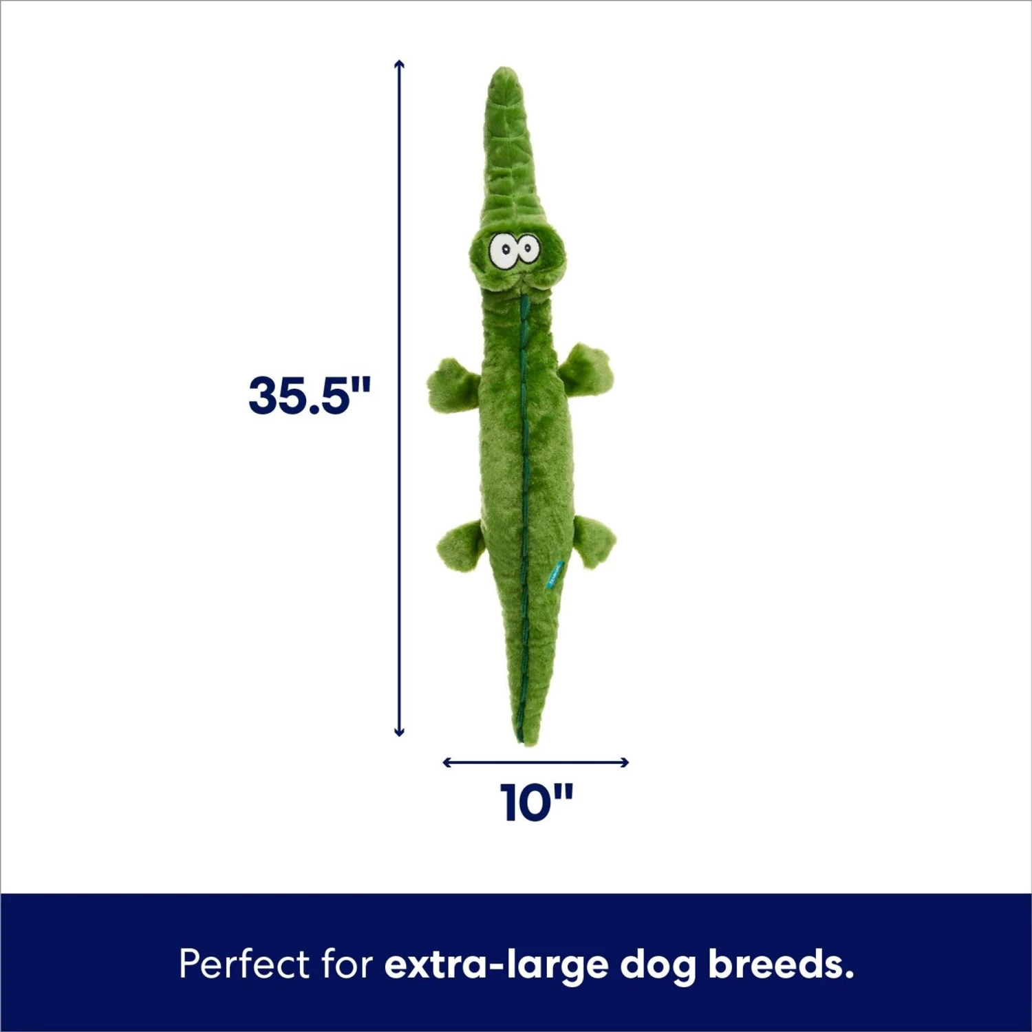 Frisco Alligator Wagazoo Plush Squeaky Dog Toy 4 Frisco Alligator Wagazoo Plush Squeaky Dog Toy - Image 2