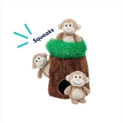 Frisco Monkeys In Tree Hide & Seek Puzzle Plush Squeaky Dog Toy 12 Frisco Monkeys In Tree Hide & Seek Puzzle Plush Squeaky Dog Toy -Pet Toys Store 174759 PT3. AC SS1800 V1698345474
