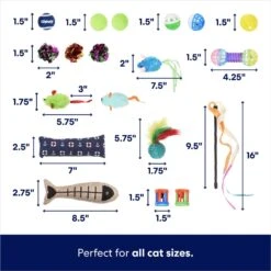 Frisco Plush, Teaser, Ball & Tri-Tunnel Variety Pack Cat Toy With Catnip, 20 Count 9 Frisco Plush, Teaser, Ball & Tri-Tunnel Variety Pack Cat Toy With Catnip, 20 Count -Pet Toys Store 178161 PT2. AC SS1800 V1676413725