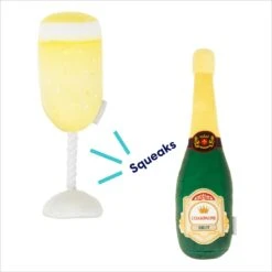 Frisco Champagne & Flute Plush Squeaky Dog Toy 10 Frisco Champagne & Flute Plush Squeaky Dog Toy -Pet Toys Store 183243 PT2. AC SS1800 V1695748473