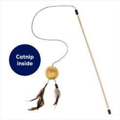 Frisco Sparkle Ball Teaser Wand Cat Toy With Catnip -Pet Toys Store 183254 PT2. AC SS1800 V1686579565