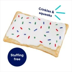 Frisco Frosted Pastry Stuffing-Free Flat Plush Squeaky Dog Toy -Pet Toys Store 213812 PT2. AC SS1800 V1686580151