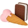 Frisco Ice Cream Sandwich & Ice Cream Cone Latex Squeaky Dog Toy -Pet Toys Store 213840 MAIN. AC SS1800 V1590069381