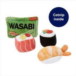 Frisco Sushi Plush Cat Toy With Catnip -Pet Toys Store 213910 PT2. AC SS1800 V1691783971
