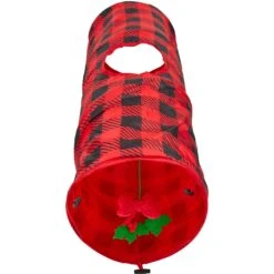 Frisco Holiday Buffalo Plaid Foldable Play Tunnel Cat Toy With Catnip 9 Frisco Holiday Buffalo Plaid Foldable Play Tunnel Cat Toy With Catnip -Pet Toys Store 228549 PT2. AC SS1800 V1632774784