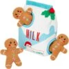 Frisco Holiday Milk & Gingerbread Cookies Hide & Seek Puzzle Plush Squeaky Dog Toy -Pet Toys Store 233262 MAIN. AC SS1800 V1694814415