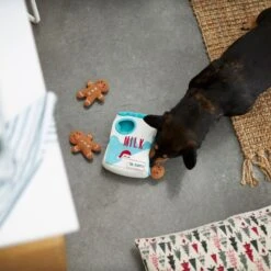 Frisco Holiday Milk & Gingerbread Cookies Hide & Seek Puzzle Plush Squeaky Dog Toy -Pet Toys Store 233262 PT5. AC SS1800 V1665759769