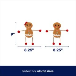 Frisco Holiday Gingerbread Pals Plush Kicker Cat Toy With Catnip, 2 Count 8 Frisco Holiday Gingerbread Pals Plush Kicker Cat Toy With Catnip, 2 Count -Pet Toys Store 233303 PT1. AC SS1800 V1701797063