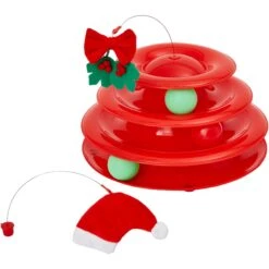 Frisco Holiday Santa Hat & Mistletoe Cat Tracks Cat Toy