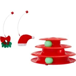 Frisco Holiday Santa Hat & Mistletoe Cat Tracks Cat Toy -Pet Toys Store 233317 PT3. AC SS1800 V1600707983