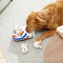 Frisco Zoomies & Chill Popcorn Hide & Seek Puzzle Plush Squeaky Dog Toy -Pet Toys Store 241679 PT6. AC SS1800 V1610756768