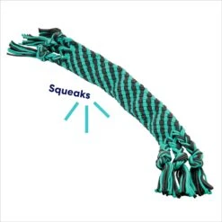 Frisco Flat Teal & Gray Braided Rope Squeaky Fetch Dog Toy 9 Frisco Flat Teal & Gray Braided Rope Squeaky Fetch Dog Toy -Pet Toys Store 242127 PT2. AC SS1800 V1695748438