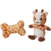 Frisco Giraffe Plush Squeaky Puppy Toy