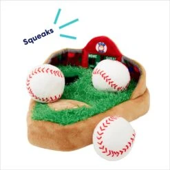 Frisco Baseball Hide & Seek Puzzle Plush Squeaky Dog Toy -Pet Toys Store 252758 PT3. AC SS1800 V1695760895