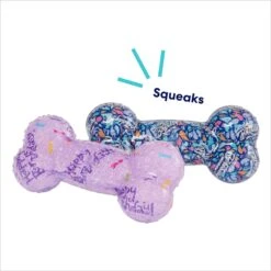Frisco Birthday TPR Fetch Bone Squeaky Dog Toy -Pet Toys Store 264422 PT2. AC SS1800 V1695760990