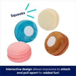 Frisco Macaron Interactive Plush Squeaky Dog Toy -Pet Toys Store 264438 PT2. AC SS1800 V1686579622