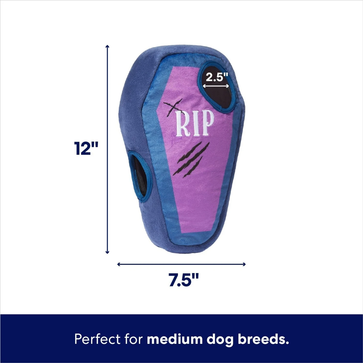 Frisco Halloween Mummy & Coffin Hide & Seek Puzzle Plush Squeaky Dog Toy 4 Frisco Halloween Mummy & Coffin Hide & Seek Puzzle Plush Squeaky Dog Toy - Image 2