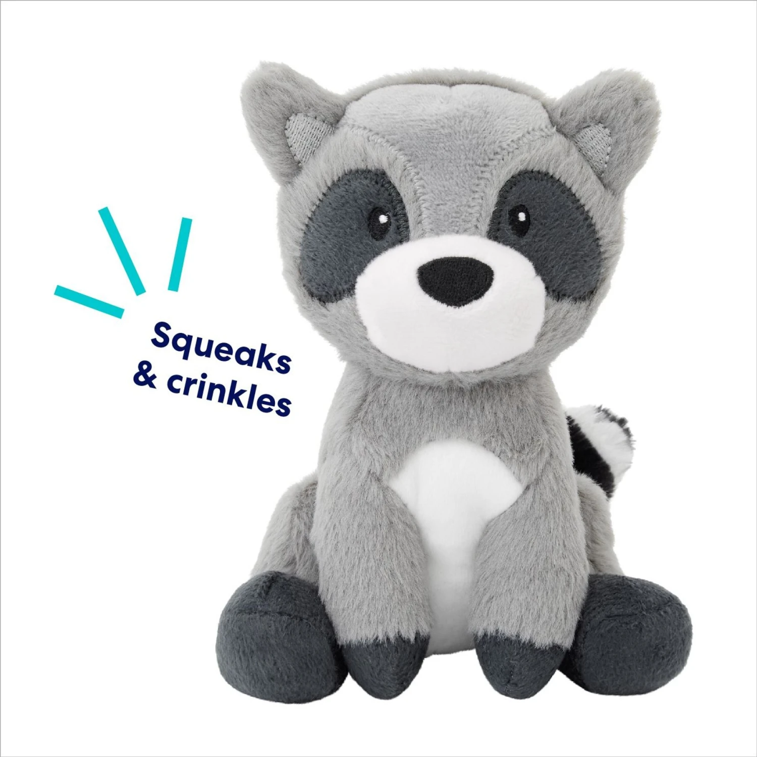 Frisco Camping Raccoon Plush Squeaky Dog Toy 5 Frisco Camping Raccoon Plush Squeaky Dog Toy - Image 3
