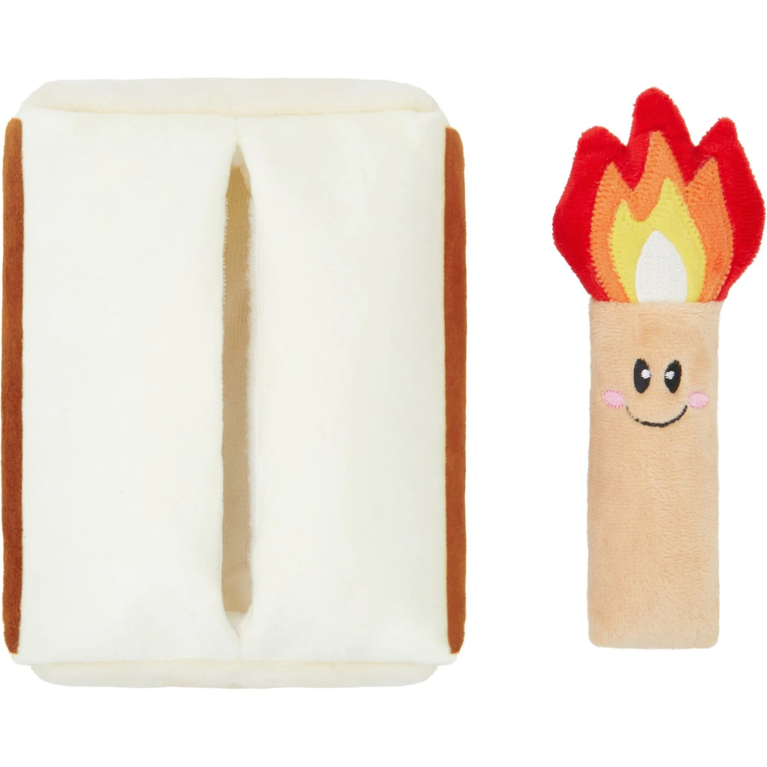 Frisco Camping Match Box 2-in-1 Plush Squeaky Dog Toy 5 Frisco Camping Match Box 2-in-1 Plush Squeaky Dog Toy - Image 3