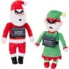 Frisco Holiday Bad Santa & Elf Plush Squeaky Dog Toy -Pet Toys Store 287223 MAIN. AC SS1800 V1632775375