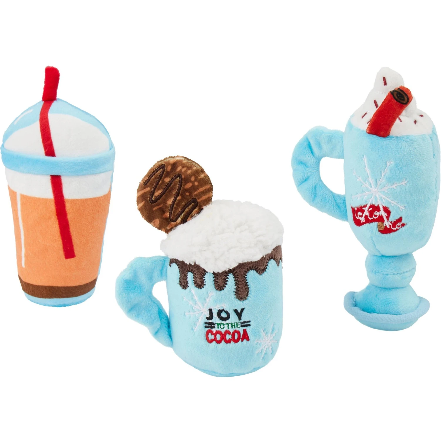 Frisco Holiday Winter Drinks Plush Cat Toy With Catnip, 3 Count 3 Frisco Holiday Winter Drinks Plush Cat Toy With Catnip, 3 Count
