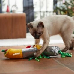 Frisco Holiday Elf Burrito Plush Cat Toy With Catnip, 2 Count -Pet Toys Store 287375 PT3. AC SS1800 V1632776330