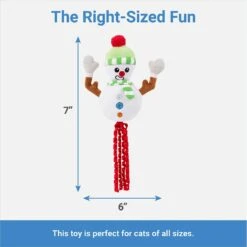 Frisco Naughty Or Nice Snowman Reversible Plush Cat Toy With Catnip -Pet Toys Store 287387 PT2. AC SS1800 V1637704002