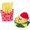 Frisco Holiday Burger & Fries Plush Cat Toy With Catnip, 2 Count -Pet Toys Store 287901 MAIN. AC SS1800 V1632775422