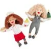 Frisco Brunch Chef & Waitress Plush Squeaky Dog Toy, 2 Count -Pet Toys Store 297278 MAIN. AC SS1800 V1642086299