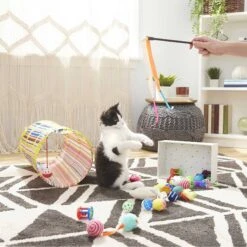 Sheba Meaty Tender Sticks Salmon Flavored Soft Adult Cat Treats & Frisco Plush, Teaser, Ball & Tunnel Variety Pack Cat Toy With Catnip 11 Sheba Meaty Tender Sticks Salmon Flavored Soft Adult Cat Treats & Frisco Plush, Teaser, Ball & Tunnel Variety Pack Cat Toy With Catnip -Pet Toys Store 298508 PT4. AC SS1800 V1623202064