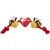 Frisco Valentine Bee Mine Plush With Rope Squeaky Dog Toy -Pet Toys Store 298937 MAIN. AC SS1800 V1637693744