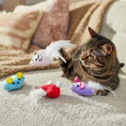 Frisco Valentine Heart Mice Plush Cat Toy With Catnip -Pet Toys Store 298954 PT3. AC SS1800 V1701364814