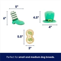 Frisco St. Patrick's Pot Of Gold Hide & Seek Puzzle Plush Squeaky Dog Toy -Pet Toys Store 303130 PT2. AC SS1800 V1703016817
