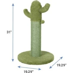 Frisco Cactus Cat Scratching Post & Frisco Taco Plush Cat Toy With Catnip -Pet Toys Store 303382 PT2. AC SS1800 V1623047852