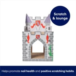 Frisco Castle Cardboard Cat House, 2-Story -Pet Toys Store 308822 PT2. AC SS1800 V1689354927
