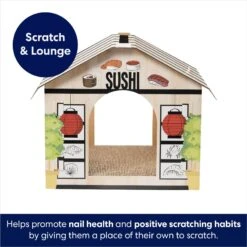 Frisco Sushi Shop Cardboard Cat House -Pet Toys Store 308827 PT2. AC SS1800 V1678125453