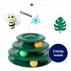 Frisco Bee & Leaf Cat Tracks Cat Toy With Catnip -Pet Toys Store 308889 PT2. AC SS1800 V1695760990