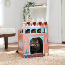 Frisco Southwestern House Cardboard Cat House -Pet Toys Store 317739 PT3. AC SS1800 V1642099125