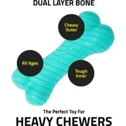 Frisco Fetch Squeaking Colorful Tennis Ball Dog Toy & Playology Scented Dual Layer Bone Dog Toy -Pet Toys Store 319022 PT8. AC SS1800 V1630558883