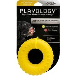 Frisco Cow Plush Squeaky Dog Toy & Playology Scented Dual Layer Ring Dog Toy -Pet Toys Store 319488 PT4. AC SS1800 V1630619177